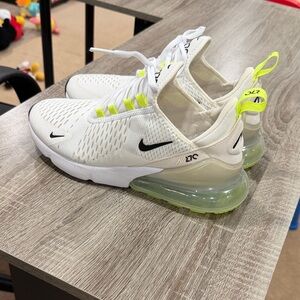 Nike Air Max 270 White with Neon Green Accents